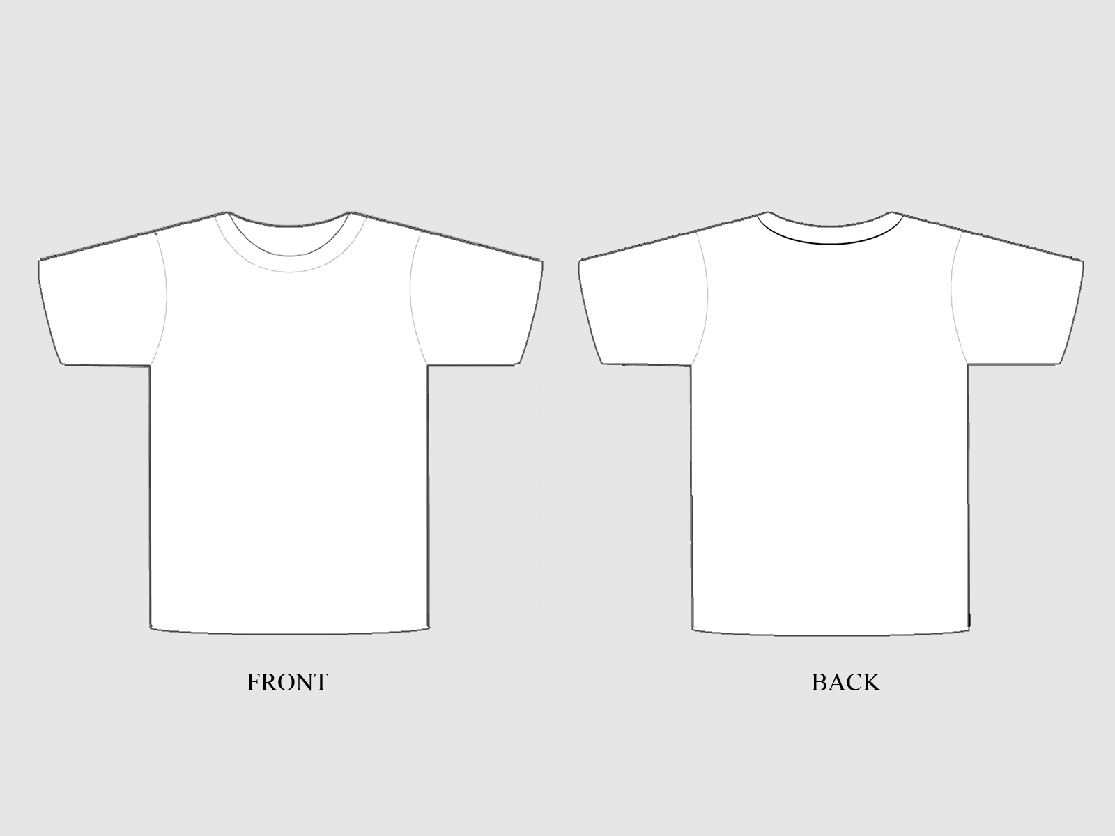Plain T Shirt Design Template